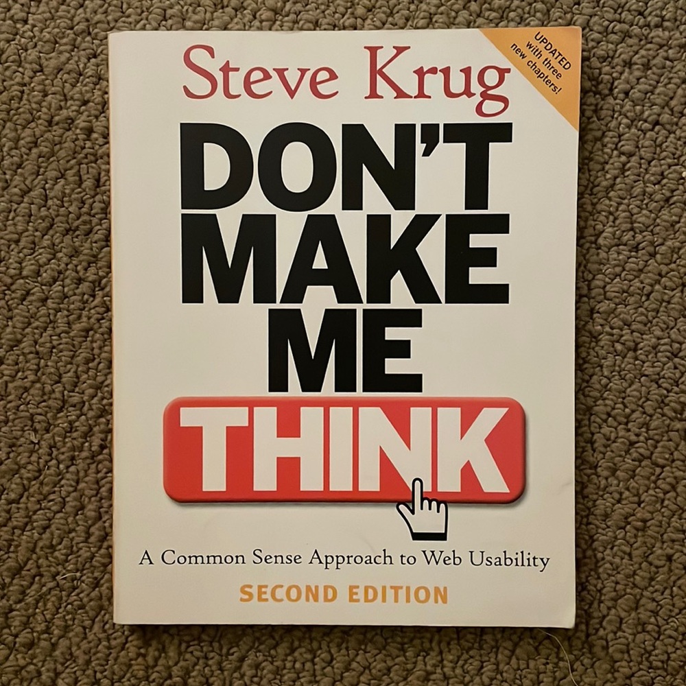 Don’t Make Me Think book